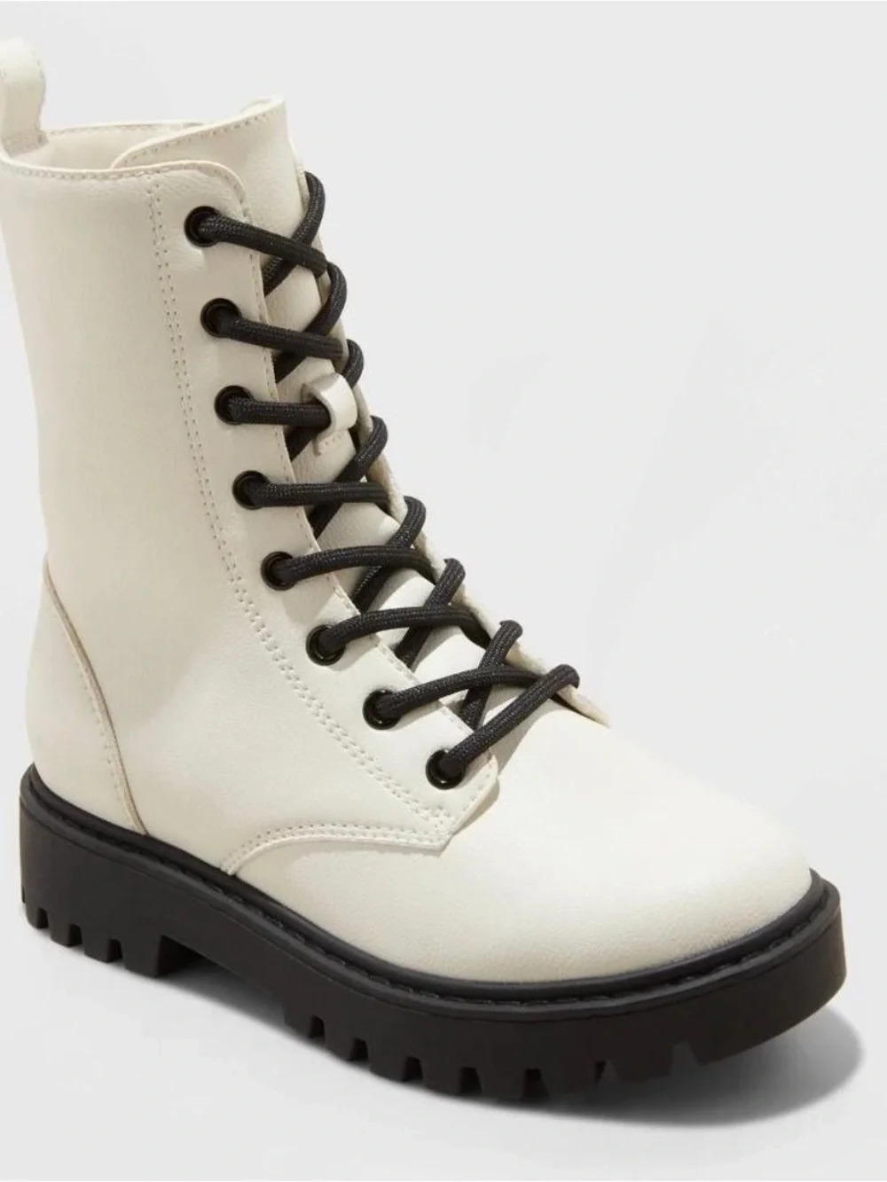 Art Class Cream Khari Lace-up Boots Size 13